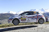 Chris Ingram flies in the union flag 208 for Peugeot UK on the Wales Rally GB