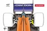 McLaren 2018 F1 car's innovative rear suspension