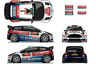 Elfyn Evans' M-Sport Fiesta showvasing special Autosport International livery at Wales Rally GB