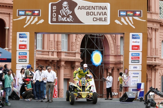 Chiľan Ignacio Casale so štvorkolkou Yamaha;www.dakar.com