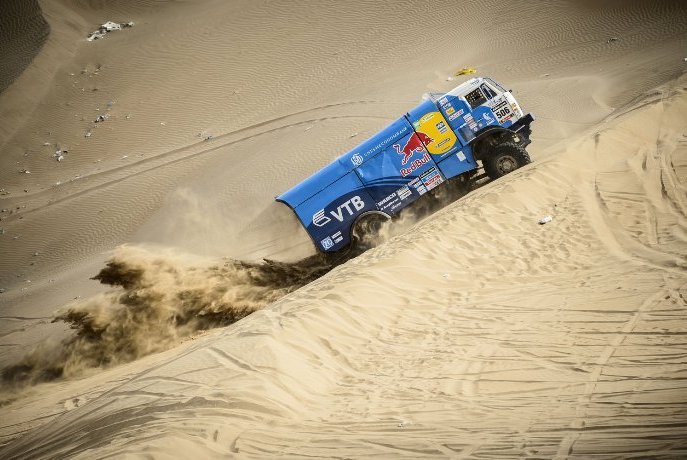 Foto: www.redbull.com;Ruská automobilka Kamaz zvíťazila v Rallye Dakar už po dvanástykrát;