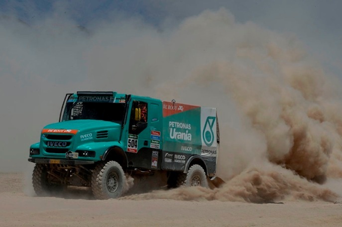 Víťaz Rallye Dakar 2007 Hans Stacey z Holandska a jeho Iveco Powerstar;www.dakar.com