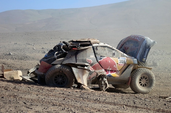 Takto zakončil tohtoročnú účasť na Dakare „El Matadore“ Carlos Sainz;www.dakar.com