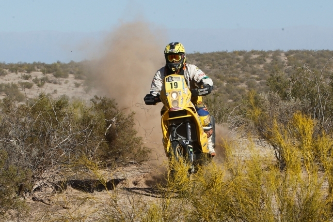 Foto: www.motoride.sk;Druhý slovenský motocyklista Štefan Svitko drží fantastické 9. miesto;